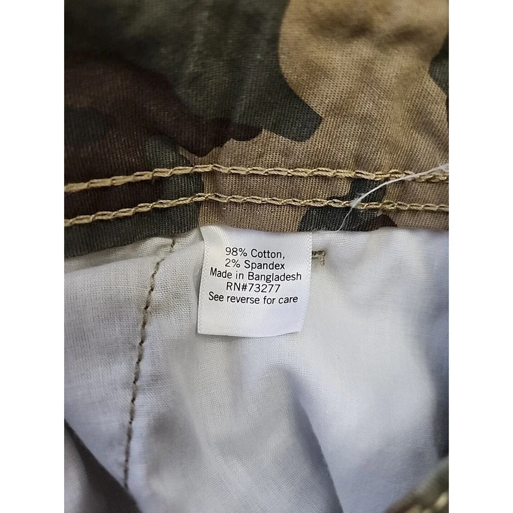 Sonoma Everyday Cargo Chino Shorts Mens 29 Camo Cotton Stretch NEW_5